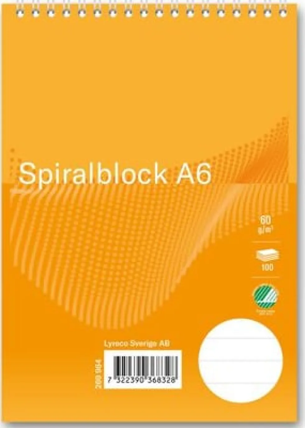 Spiralblock FORMAT A6 60g 100bl linj