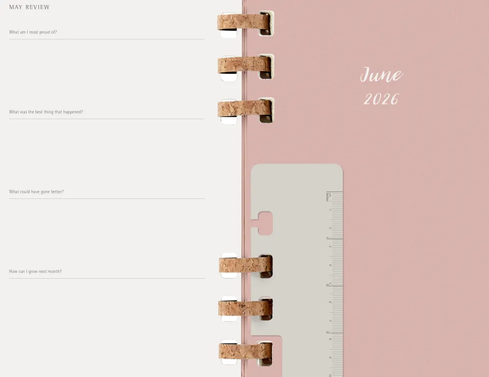 Spiral Planner 12M Large Almond 2026