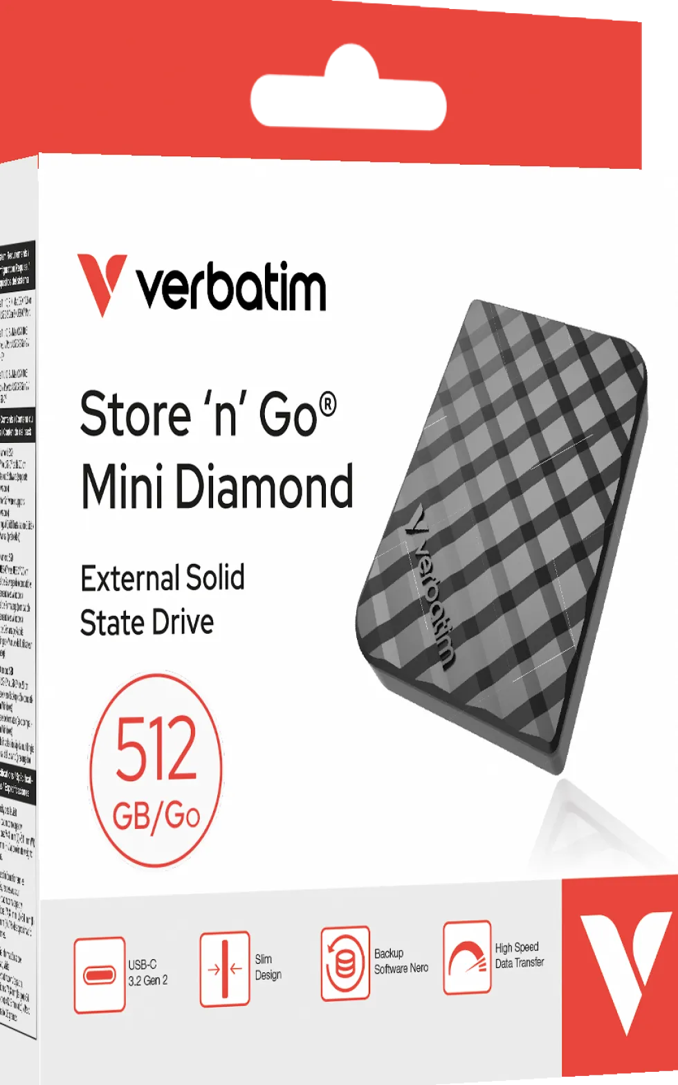 SSD Extern VERBATIM Mini 512GB USB-C