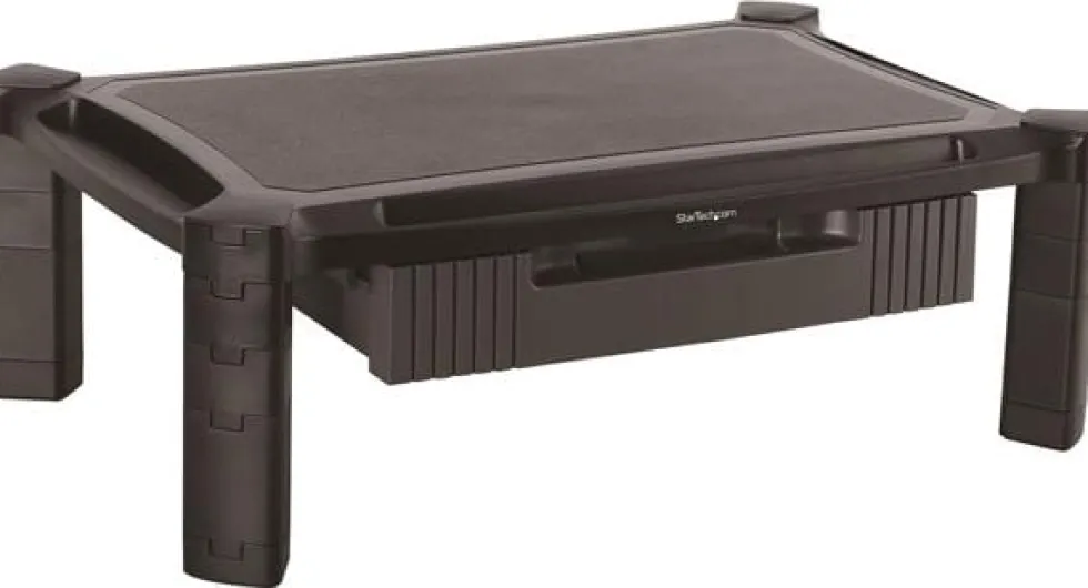 Startech Adjustable Monitor Riser - Large - Drawer - Monitors up