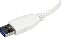 Startech Bärbar SuperSpeed mini USB 3.0-hubb med 4 portar - Vit