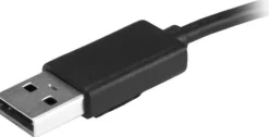 Startech Bärbar USB 2.0-hubb med 4 portar och inbyggd kabel