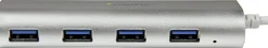Startech Bärbar USB 3.0-hubb med 4 portar och inbyggd kabel