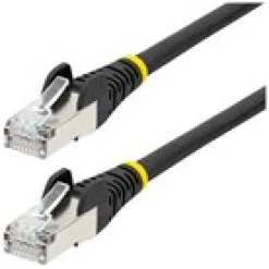 StarTech.com 50cm CAT6a Ethernet Cable - Black - Low Smoke Zero