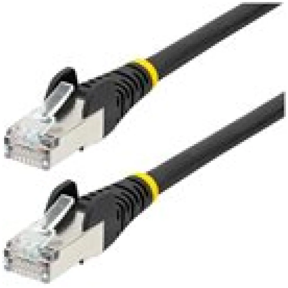 StarTech.com 50cm CAT6a Ethernet Cable - Black - Low Smoke Zero