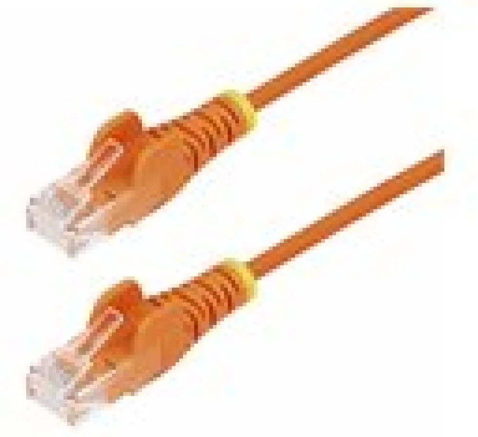 StarTech.com 50cm Orange Slim CAT6 Ethernet Cable, Snagless,