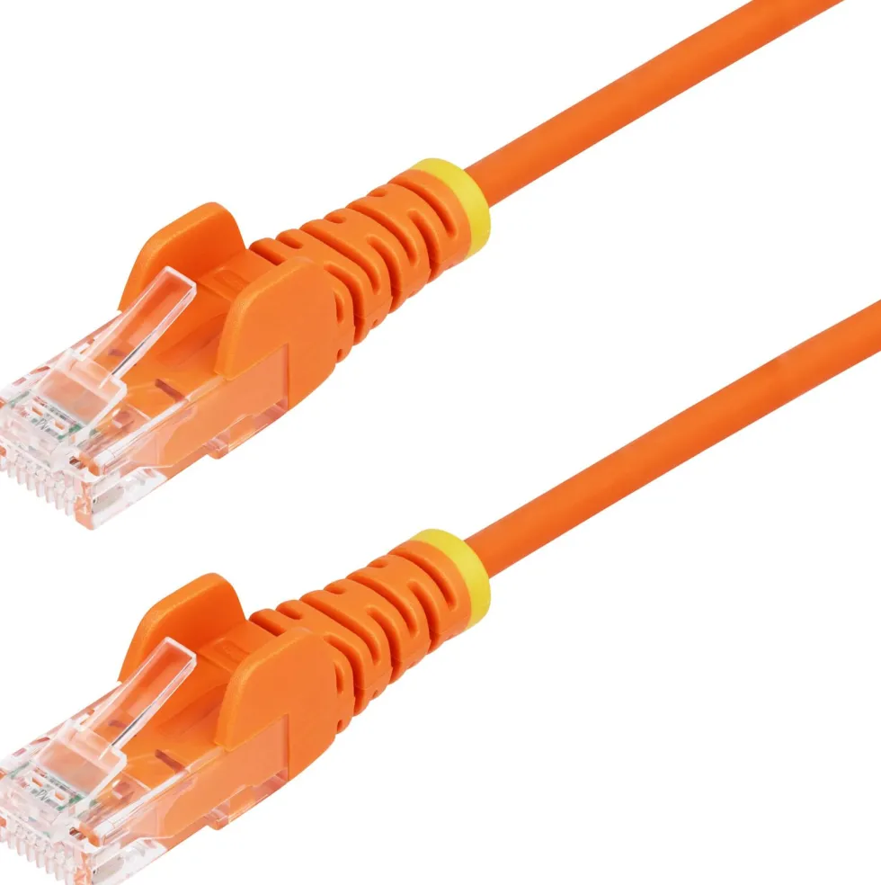 StarTech.com 50cm Orange Slim CAT6 Ethernet Cable, Snagless,