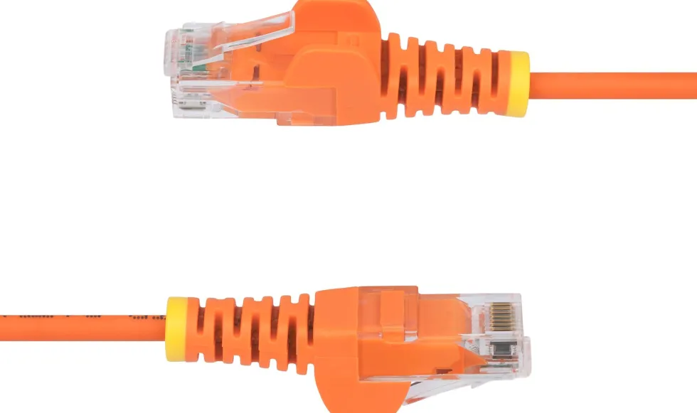 StarTech.com 50cm Orange Slim CAT6 Ethernet Cable, Snagless,