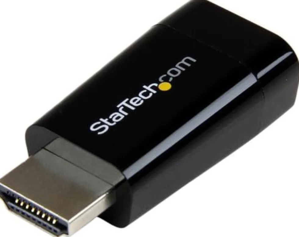 StarTech.com Compact HDMI to VGA Adapter Converter - Ideal for