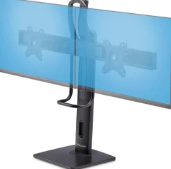 StarTech.com Crossbar Dual Monitor Desk Stand, Double 27inch