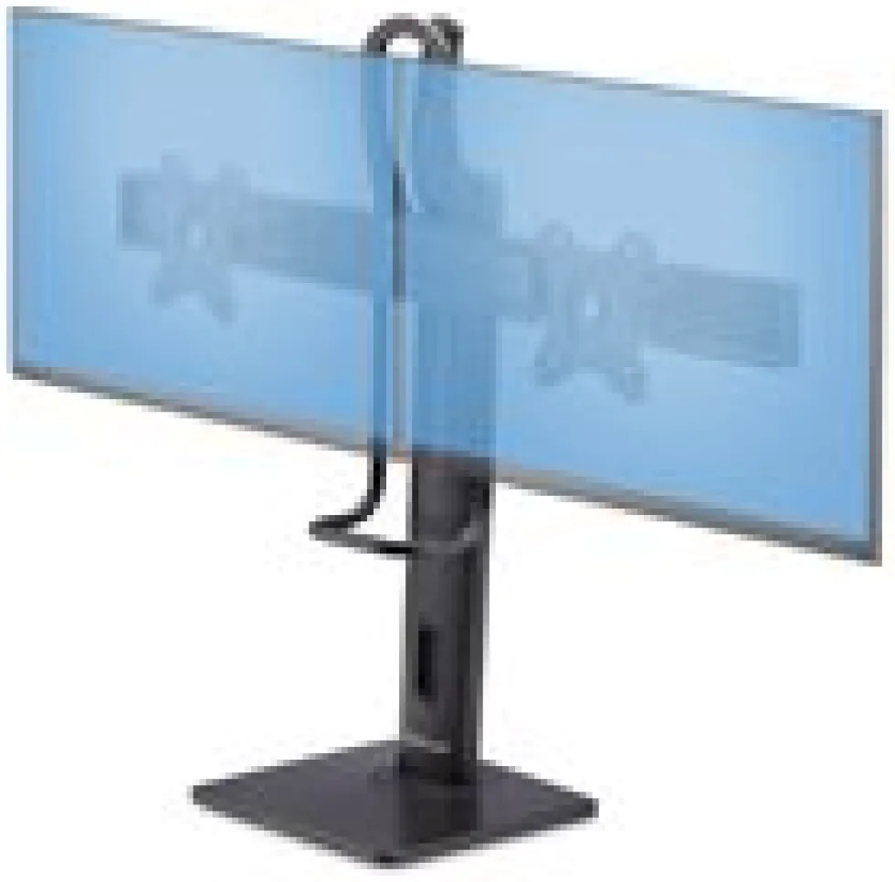 StarTech.com Crossbar Dual Monitor Desk Stand, Double 27inch