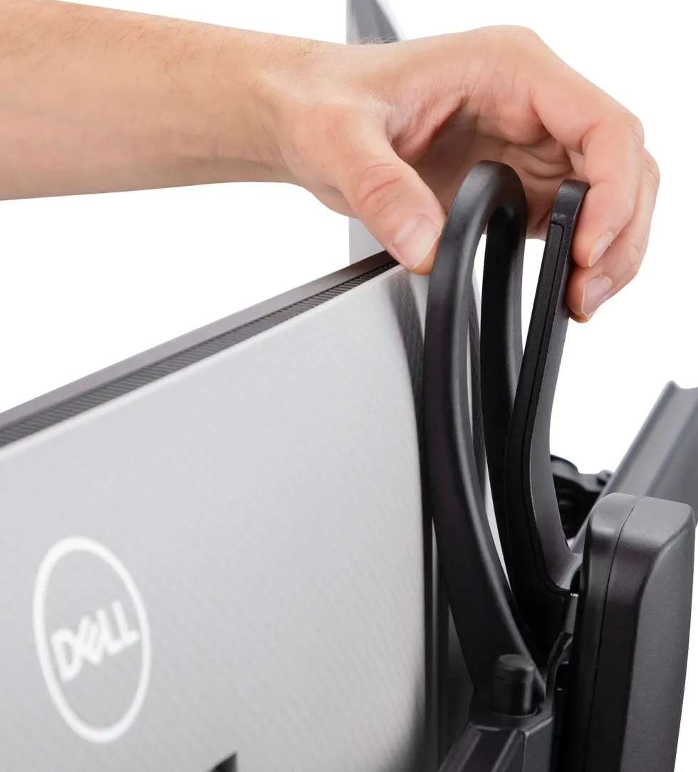 StarTech.com Crossbar Dual Monitor Desk Stand, Double 27inch