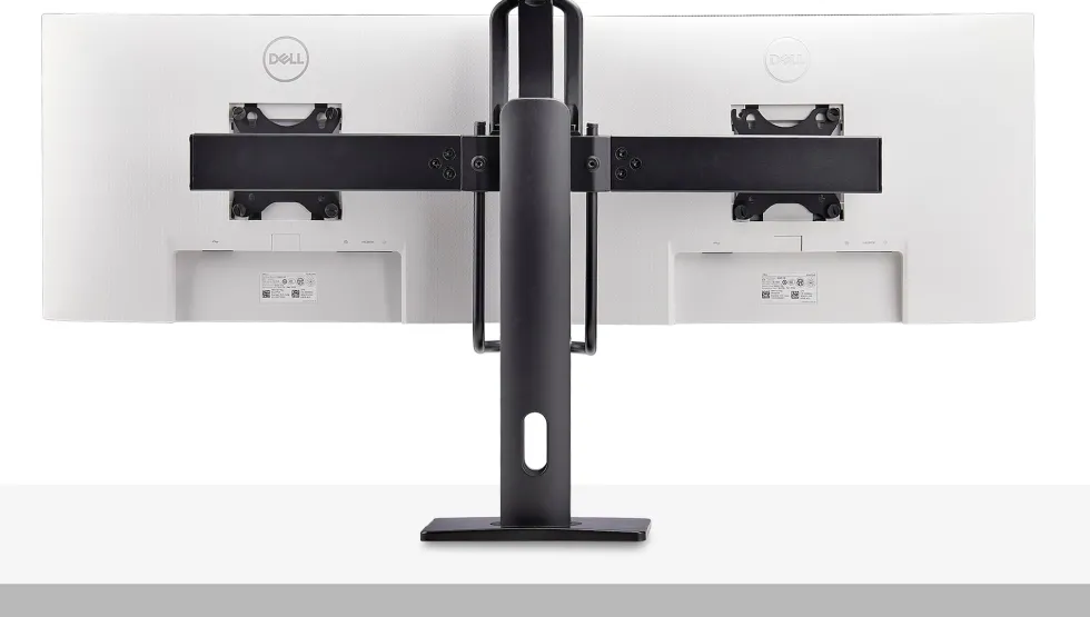 StarTech.com Crossbar Dual Monitor Desk Stand, Double 27inch