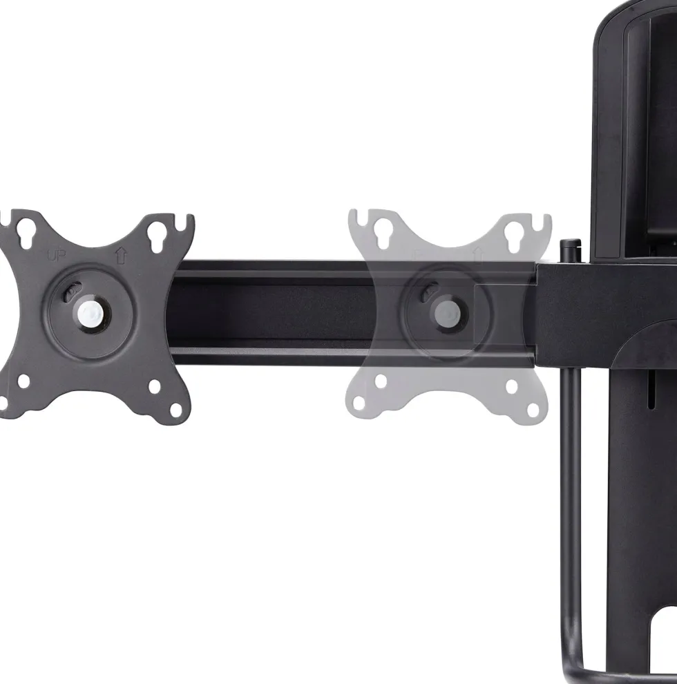 StarTech.com Crossbar Dual Monitor Desk Stand, Double 27inch