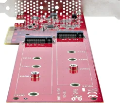 StarTech.com Dual M.2 PCIe SSD Adapter Card, x8 / x16 Dual NVMe