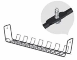 StarTech.com - Fack för kabelhantering - basket style, power bar