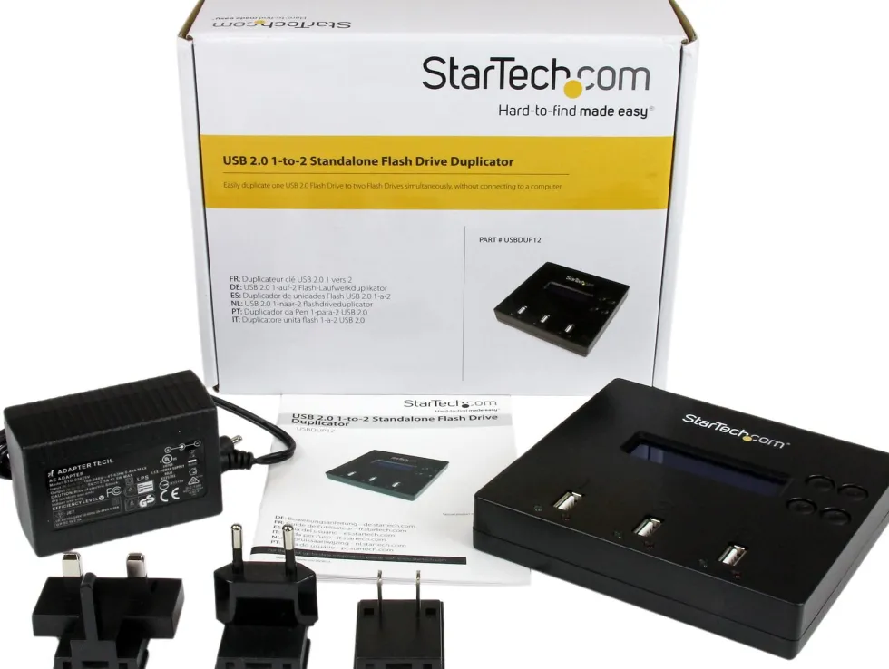 StarTech.com 1:2 Fristående USB-duplikator och -rensare för