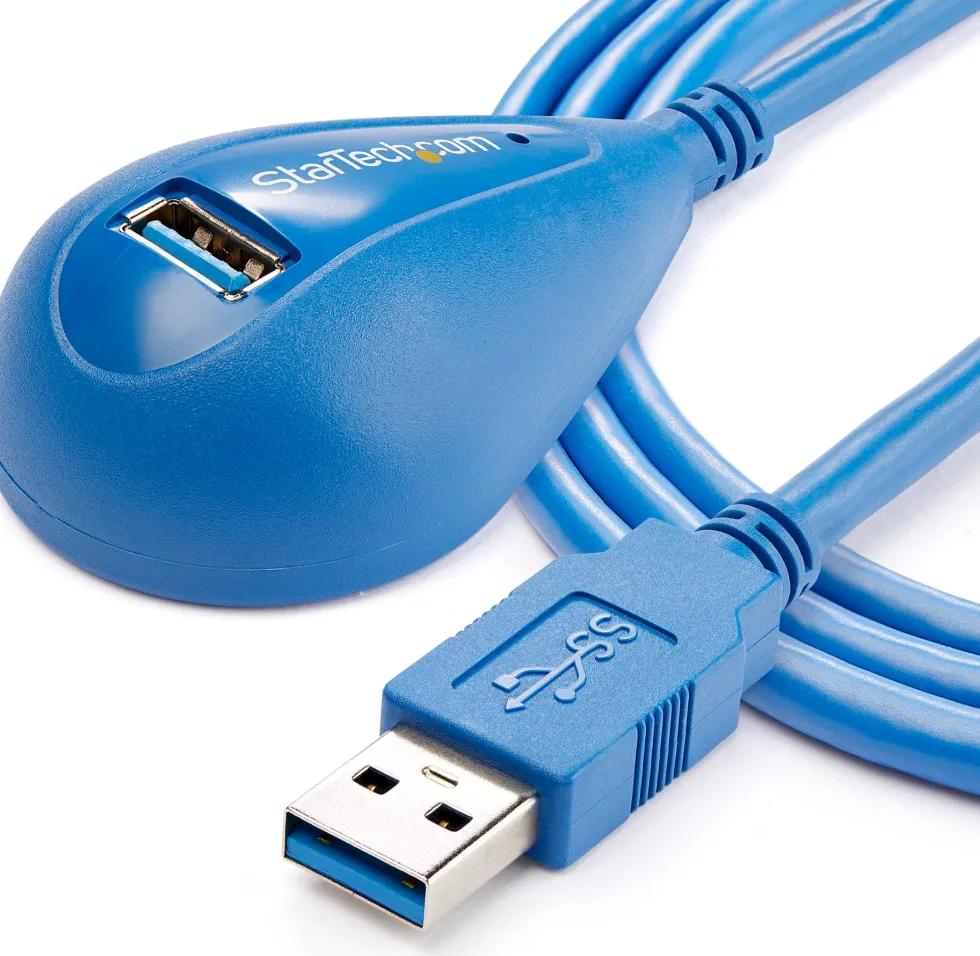 StarTech.com 5 ft Desktop SuperSpeed USB 3.0 Extension Cable - A