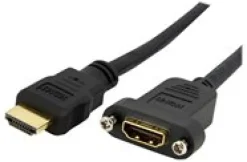 StarTech.com 3ft HDMI Female to Male Adapter, 4K High Speed