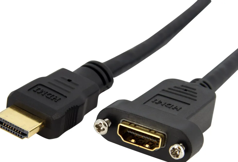 StarTech.com 3ft HDMI Female to Male Adapter, 4K High Speed