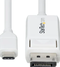 StarTech.com 6.6ft (2m) USB C to DisplayPort 1.2 Cable,