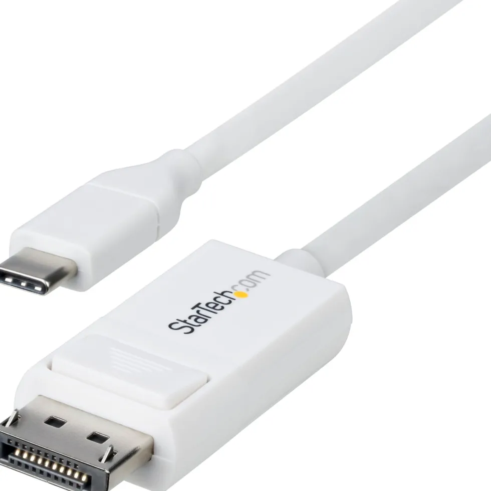 StarTech.com 6.6ft (2m) USB C to DisplayPort 1.2 Cable,