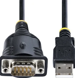 StarTech.com 3ft (1m) USB to Serial Cable, DB9 Male RS232 to USB