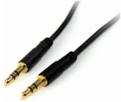 StarTech.com 6 ft Slim 3.5mm Stereo Audio Cable - M/M - 3.5mm