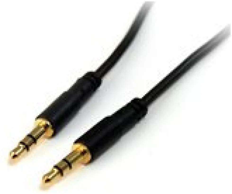 StarTech.com 6 ft Slim 3.5mm Stereo Audio Cable - M/M - 3.5mm