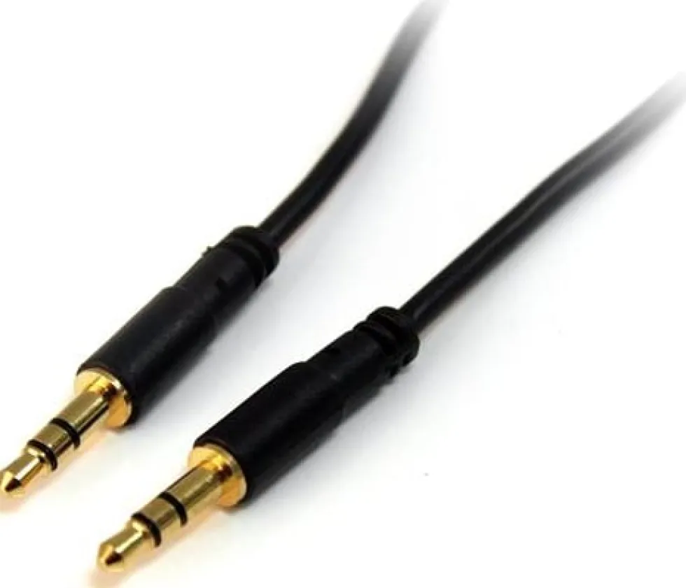 StarTech.com 6 ft Slim 3.5mm Stereo Audio Cable - M/M - 3.5mm