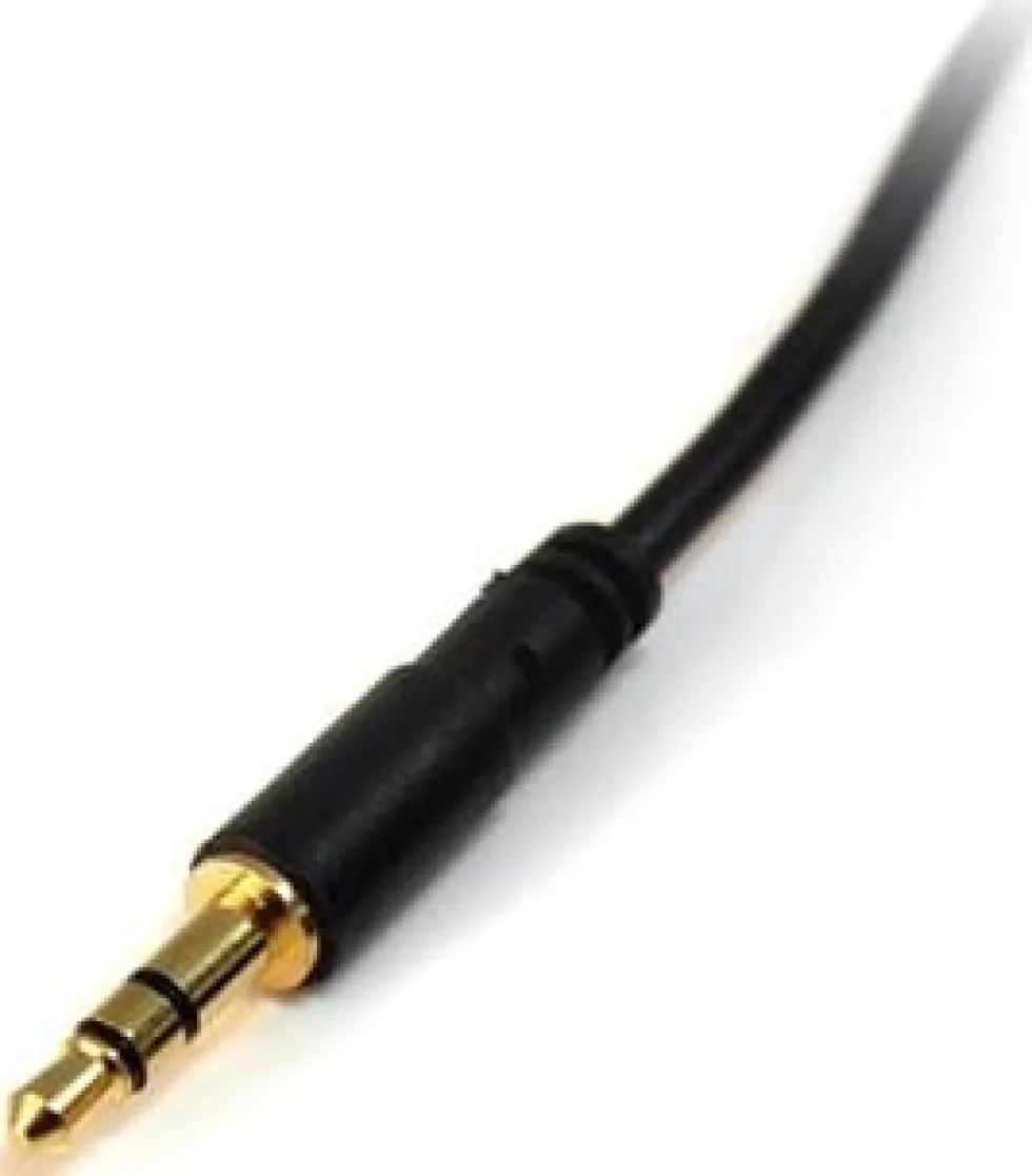 StarTech.com 6 ft Slim 3.5mm Stereo Audio Cable - M/M - 3.5mm