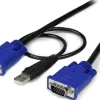 StarTech.com 10 ft Ultra Thin USB VGA 2-in-1 KVM Cable - VGA KVM
