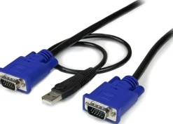 StarTech.com 10 ft Ultra Thin USB VGA 2-in-1 KVM Cable - VGA KVM
