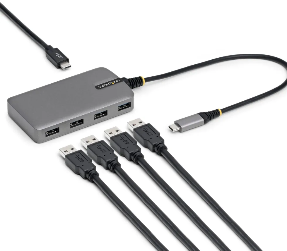 StarTech.com - Hubb - 4 x USB 3.2 Gen 1 + 1 x USB-C + 1 x USB-C