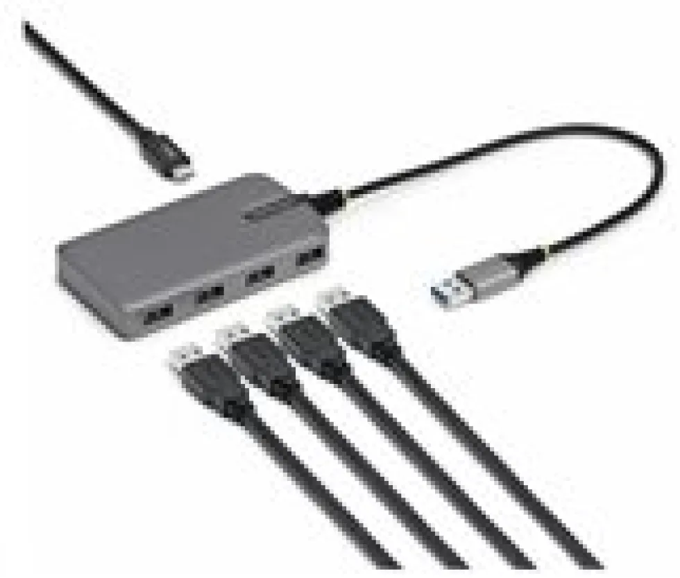 StarTech.com - Hubb - 4 x USB 3.2 Gen 1 + 1 x USB-C + 1 x USB-A