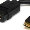 StarTech.com 5in Mini HDMI to HDMI Adapter, 4K High Speed HDMI