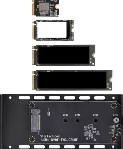 StarTech.com - Kabinett för lagringsenheter - 1 fack (PCIe 4.0 x