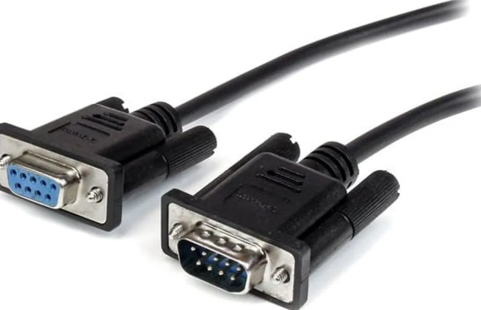 StarTech.com 2m Black Straight Through DB9 RS232 Serial Cable