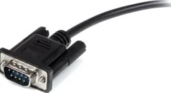 StarTech.com 2m Black Straight Through DB9 RS232 Serial Cable