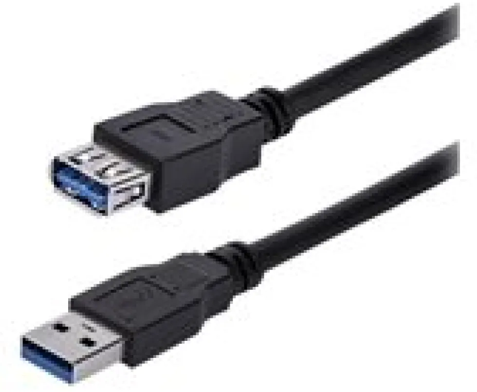 StarTech.com 1m Black SuperSpeed USB 3.0 Extension Cable A to A