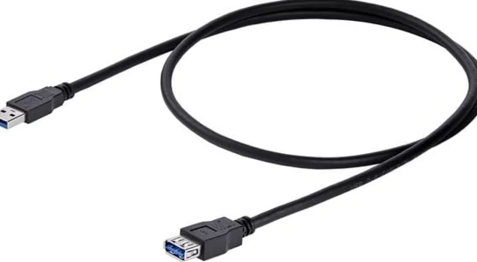 StarTech.com 1m Black SuperSpeed USB 3.0 Extension Cable A to A