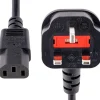 StarTech.com 3 m brittisk nätsladd för datorer, 18AWG, BS 1363