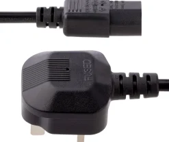 StarTech.com 3 m brittisk nätsladd för datorer, 18AWG, BS 1363