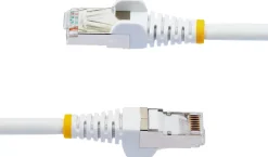 StarTech.com 2m CAT6a Ethernet Cable - White - Low Smoke Zero