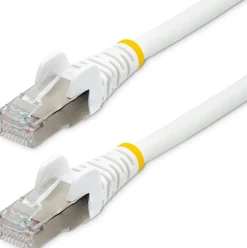 StarTech.com 2m CAT6a Ethernet Cable - White - Low Smoke Zero
