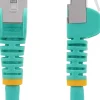 StarTech.com 2m CAT6a Ethernet Cable - Aqua - Low Smoke Zero