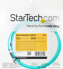 StarTech.com 2m Fiber Optic Cable - 10 Gb Aqua - Multimode