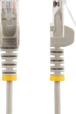 StarTech.com 10m Gray Slim CAT6 Ethernet Cable, Snagless, 28AWG,