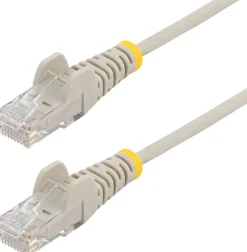 StarTech.com 10m Gray Slim CAT6 Ethernet Cable, Snagless, 28AWG,