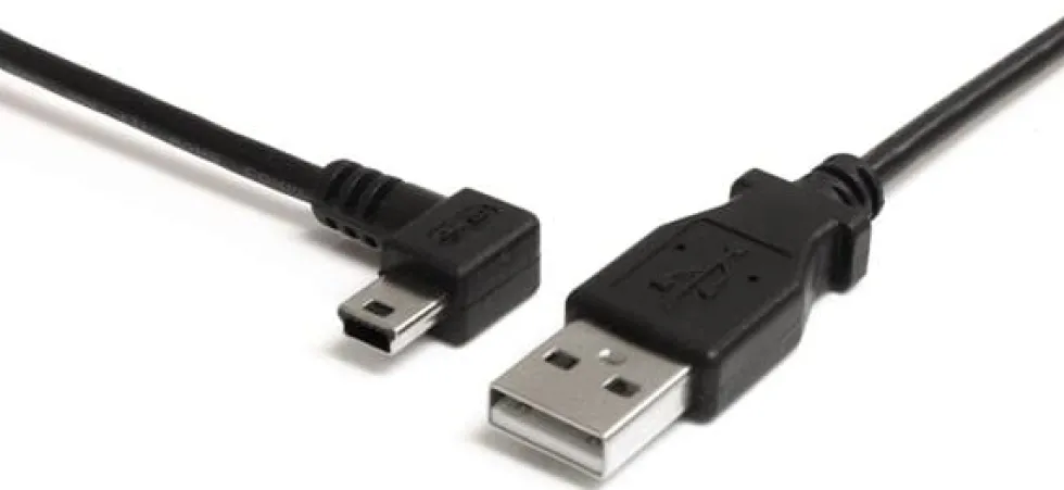 StarTech.com Mini USB-kabel - A till vänstervinklad Mini B